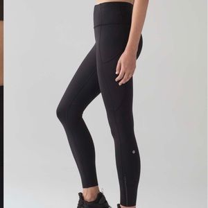 Lululemon Fast & Free 7/8 Tight Size 10 Black